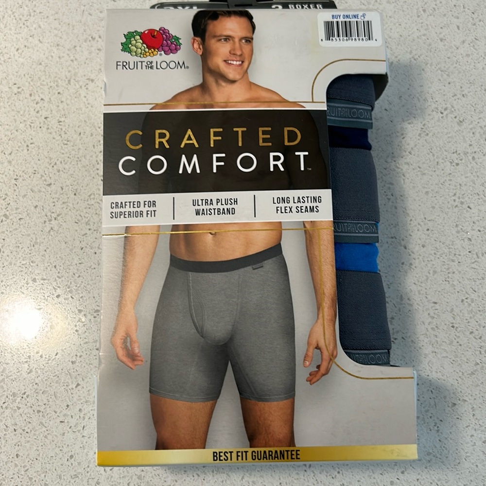 Men’s Crafted Comfort boxer brief.